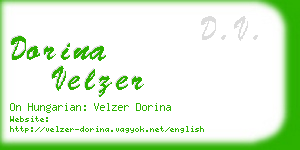 dorina velzer business card